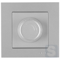 Діммер поворотний 800W Arvia Electric KAREN Срібло (20 03 2000 237)